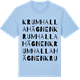 Blue Soul t-shirt med Krumhallahägnen ordlek t-shirt