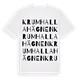 Krumhallahägnen ordlek t-shirt