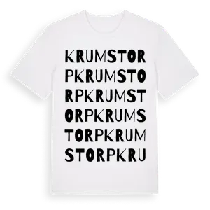 Krumstorp ordlek t-shirt – ekologisk bomull t-shirt från Pinshirt