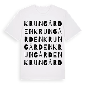 Krungården ordlek t-shirt – ekologisk bomull t-shirt från Pinshirt