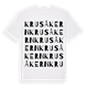 Krusåkern ordlek t-shirt