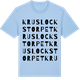 Blue Soul t-shirt med Kruslockstorpet ordlek t-shirt