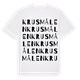 Krusmålen ordlek t-shirt