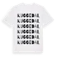 White t-shirt med Kuggedal ordlek t-shirt