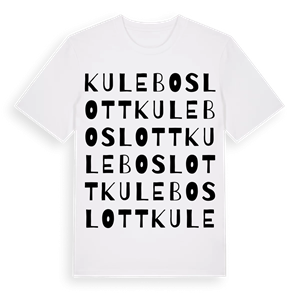 Kulebo slott ordlek t-shirt – ekologisk bomull t-shirt från Pinshirt