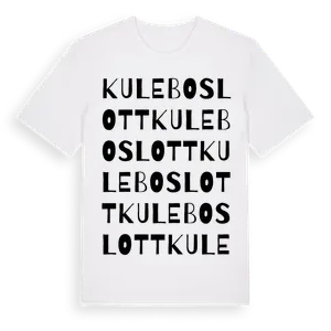 Kulebo Slott ordlek t-shirt – ekologisk bomull t-shirt från Pinshirt