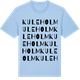 Blue Soul t-shirt med Kuleholm ordlek t-shirt