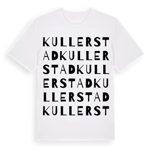 Kullerstad ordlek t-shirt – ekologisk bomull t-shirt från Pinshirt