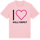 Pink Cotton t-shirt med Jag älskar Kulltorpet t-shirt stort tryck