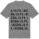 Mid Heather Gray t-shirt med Kulplanen ordlek t-shirt