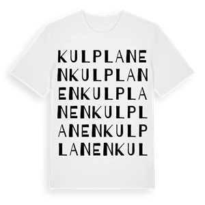 Kulplanen ordlek t-shirt – ekologisk bomull t-shirt från Pinshirt