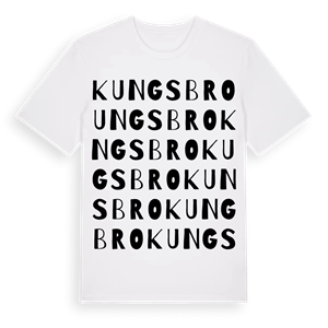 Kungsbro ordlek t-shirt – ekologisk bomull t-shirt från Pinshirt
