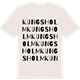 Vintage White t-shirt med Kungsholm ordlek t-shirt