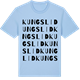 Blue Soul t-shirt med Kungslid ordlek t-shirt