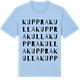 Blue Soul t-shirt med Kupprakulla ordlek t-shirt