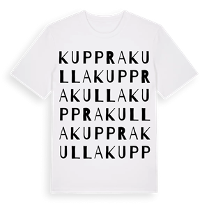 Kupprakulla ordlek t-shirt – ekologisk bomull t-shirt från Pinshirt