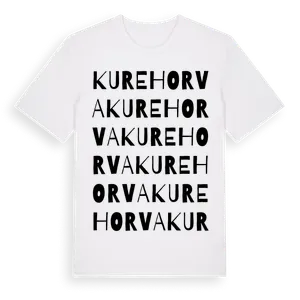 Kurehorva ordlek t-shirt – ekologisk bomull t-shirt från Pinshirt