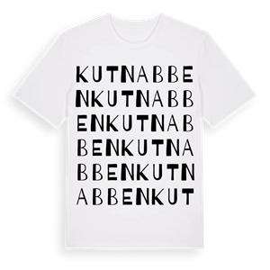 Kutnabben ordlek t-shirt – ekologisk bomull t-shirt från Pinshirt
