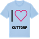 Blue Soul t-shirt med Jag älskar Kuttorp t-shirt stort tryck