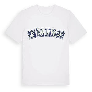Kvällinge college t-shirt – ekologisk bomull t-shirt från Pinshirt