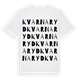 White t-shirt med Kvarnaryd ordlek t-shirt