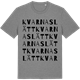 Mid Heather Gray t-shirt med Kvarnaslätt ordlek t-shirt