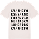 Vintage White t-shirt med Kvarnefors ordlek t-shirt