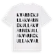 White t-shirt med Kvarnekulla ordlek t-shirt
