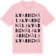 Pink Cotton t-shirt med Kvarnemåla ordlek t-shirt