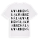 White t-shirt med Kvarnemåla ordlek t-shirt