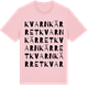 Pink Cotton t-shirt med Kvarnkärret ordlek t-shirt
