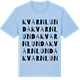 Blue Soul t-shirt med Kvarnlunda ordlek t-shirt