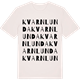 Vintage White t-shirt med Kvarnlunda ordlek t-shirt
