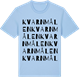 Blue Soul t-shirt med Kvarnmålen ordlek t-shirt
