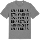 Mid Heather Gray t-shirt med Kvarnnäset ordlek t-shirt