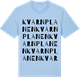 Blue Soul t-shirt med Kvarnplanen ordlek t-shirt