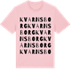 Pink Cotton t-shirt med Kvarnsborg ordlek t-shirt