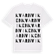 White t-shirt med Kvarnviken ordlek t-shirt
