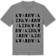 Mid Heather Gray t-shirt med Kvarnviken ordlek t-shirt