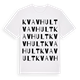 White t-shirt med Kvavhult ordlek t-shirt