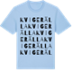 Blue Soul t-shirt med Kvigerälla ordlek t-shirt