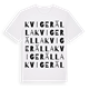 Kvigerälla ordlek t-shirt