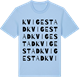 Blue Soul t-shirt med Kvigestad ordlek t-shirt