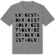 Mid Heather Gray t-shirt med Kvigestad ordlek t-shirt