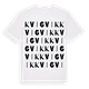 White t-shirt med Kvigvik ordlek t-shirt