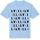 Blue Soul t-shirt med Kvilla ordlek t-shirt