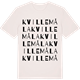 Vintage White t-shirt med Kvillemåla ordlek t-shirt