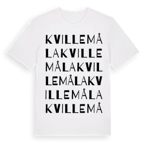 Kvillemåla ordlek t-shirt – ekologisk bomull t-shirt från Pinshirt