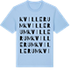Blue Soul t-shirt med Kvillerum ordlek t-shirt