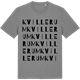 Mid Heather Gray t-shirt med Kvillerum ordlek t-shirt